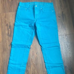 American eagle size 29/30 bright blue skinny Jeans